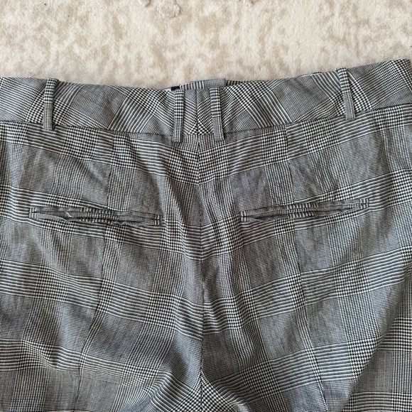 HUGO BOSS Black and White Glen Plaid Tegy dress Pants women’s 2 - Picture 7 of 8